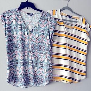 2 Express V-neck shirts